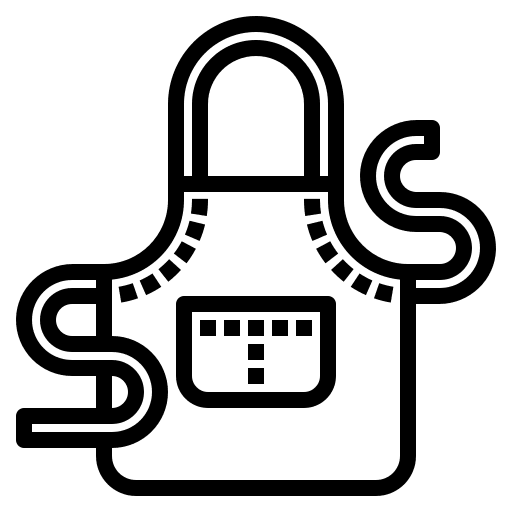 Apron miscellaneous food and restaurant apron icon