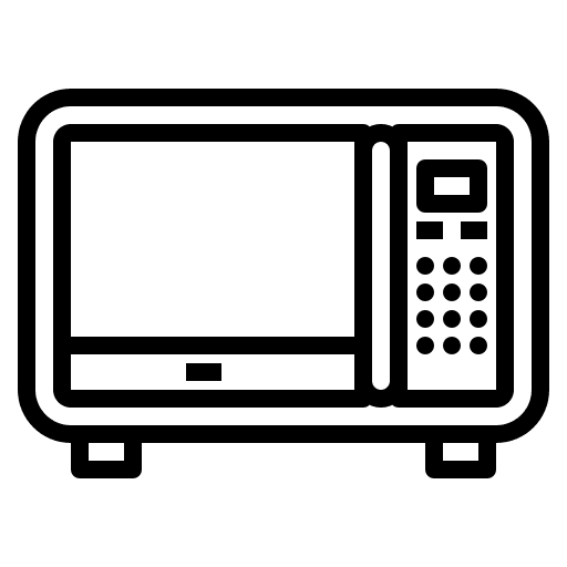 Microwave electronics cook microwave icon