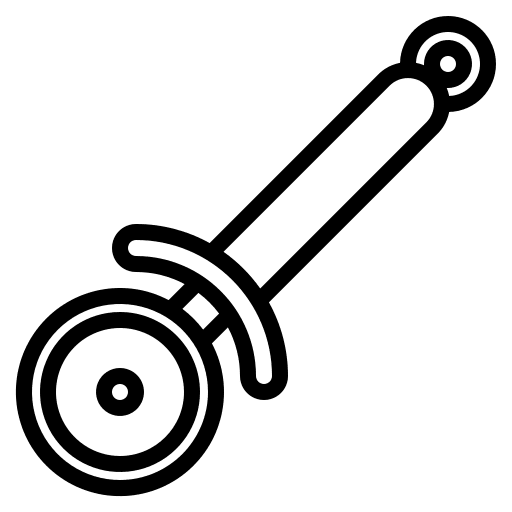 Pizza cutter pizza cutter kitchen utensils furniture and household icon