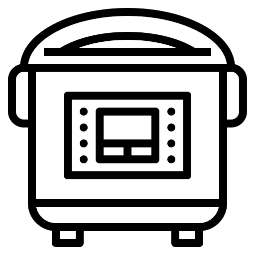 Rice cooker cooking electric appliance icon