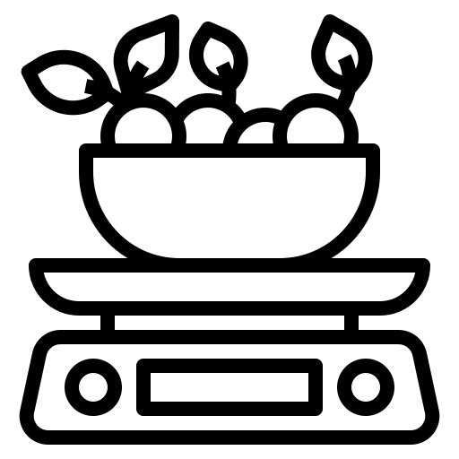 Scale weight fitness scale icon