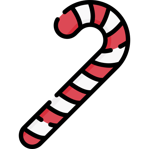 Candy cane food and restaurant dessert food icon