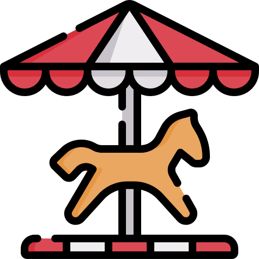 Carousel carousel entertainment kid and baby icon