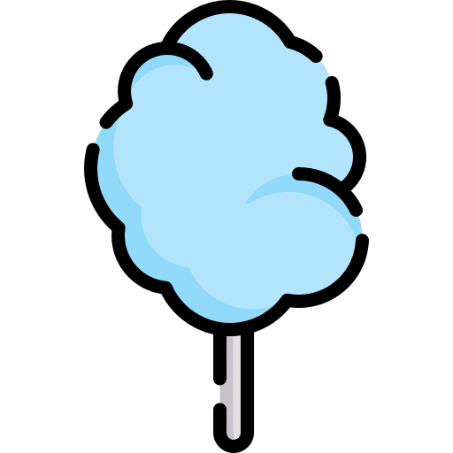 Cotton candy entertainment dessert candy icon