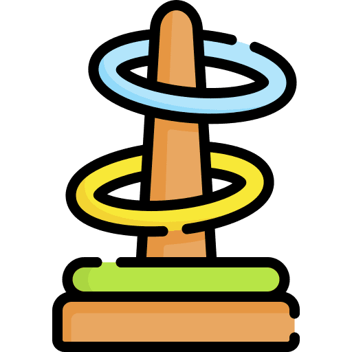Ring toss ring circus children icon