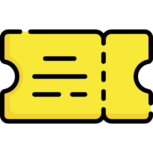 Ticket interface entrance ticket icon