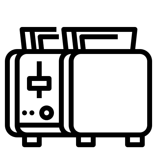 Toaster miscellaneous furniture and household food and restaurant icon