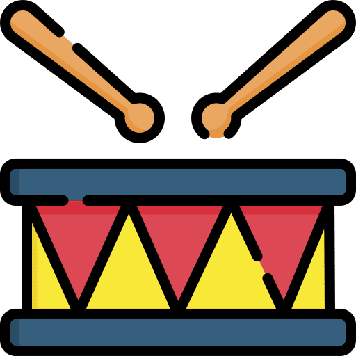 Drum instrument percussion instrument musical instrument icon
