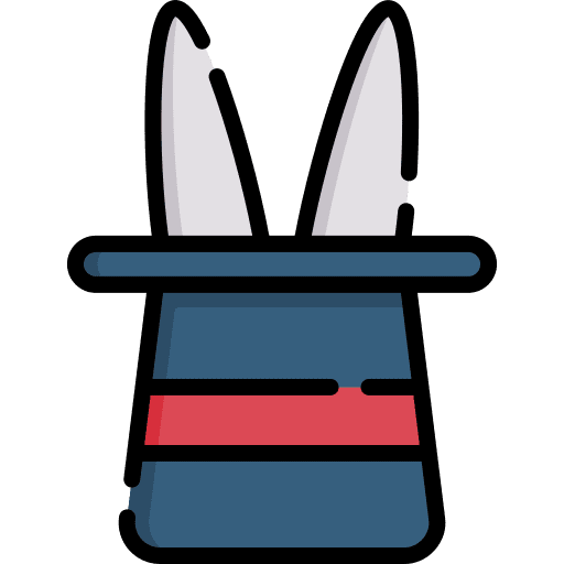 Magic hat hat entertainment birthday and party icon