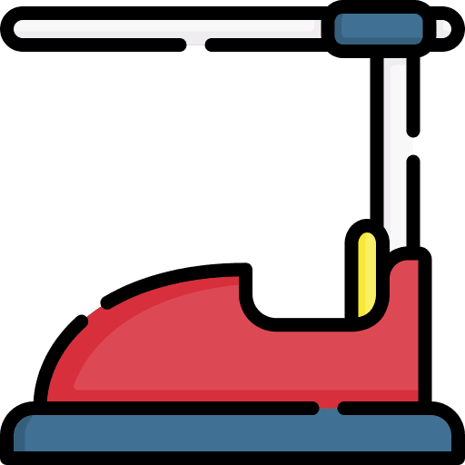 Bumper cars fair ride bumper car icon