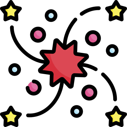 Fireworks fun rocket fireworks icon