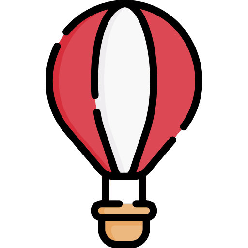 Hot air balloon air balloon flight trip icon