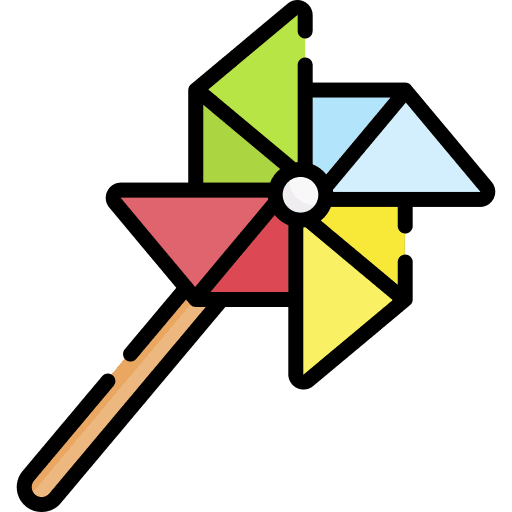 Pinwheel baby toy toy windmill mill icon