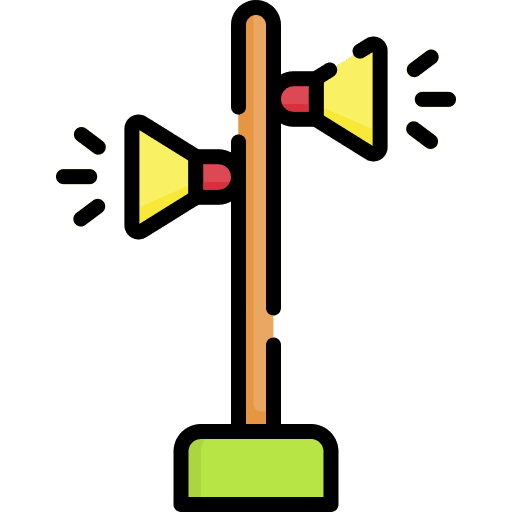 Speakers city loudspeaker communication icon