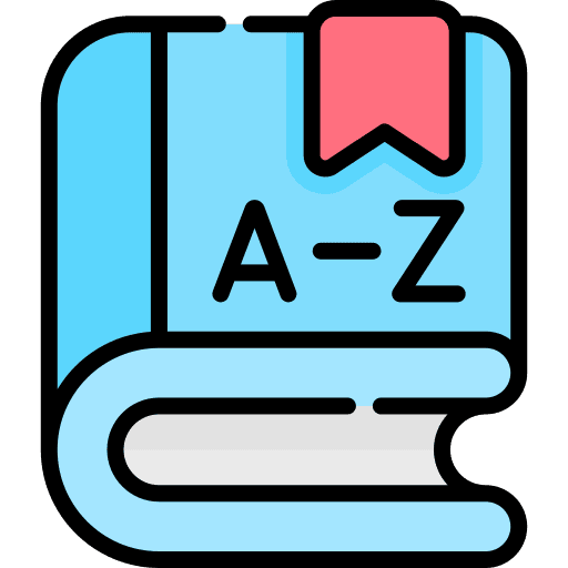 Dictionary student education dictionary icon