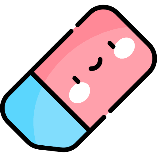 Eraser remove education eraser icon