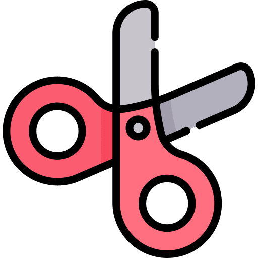 Scissors education stationery scissors icon