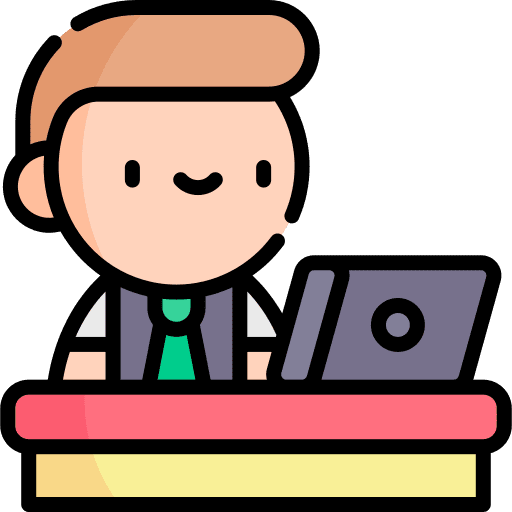 Student people laptop boy icon