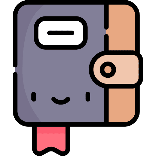 Agenda bookmark agenda business icon