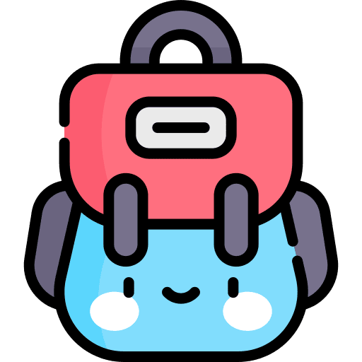 Backpack baggage luggage travel icon