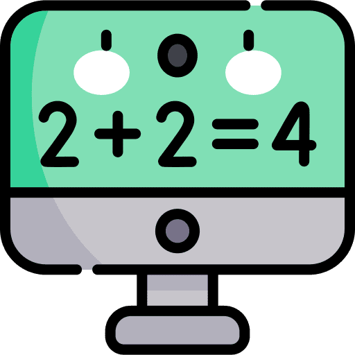 Maths education online class elearning icon