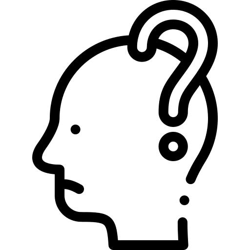 Confusion forget weird alzheimer icon