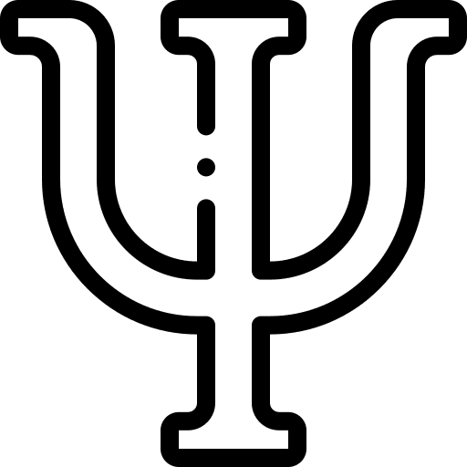 Psychology psychology shapes and symbols typography icon