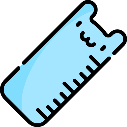 Ruler education stationery ruler icon