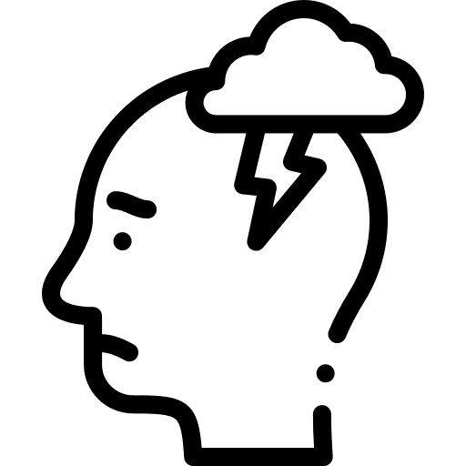Anxiety breakdown depression overwhelmed icon