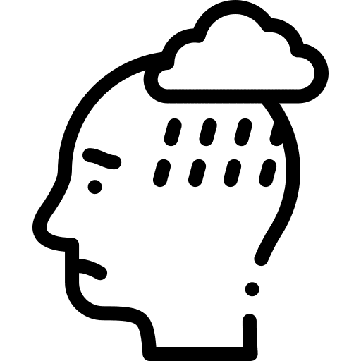 Stress emotion psychology intelligence icon