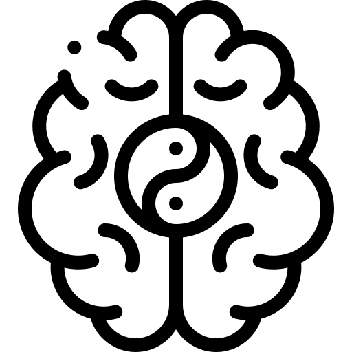 Yin yang mental yin yang psychology icon