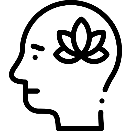 Brain psychology wellness mind icon