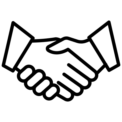 Handshake onboard ally customer engagement icon