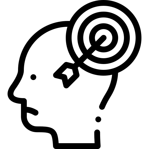 Obsession healthcare and medical psychology mental icon