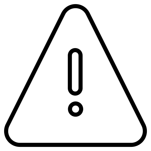 Alert issue exclamation mark be careful icon