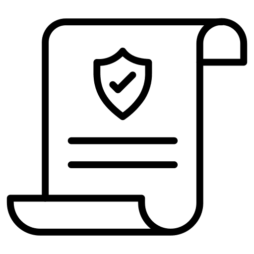 Insurance check mark policy insurance icon