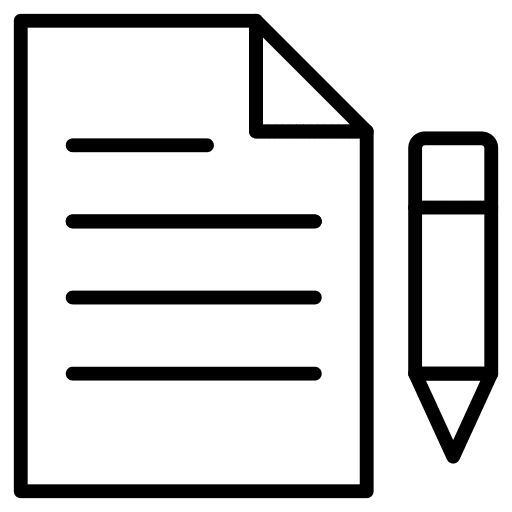 Paper contract paper business icon