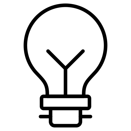 Bulb illumination idea bulb icon