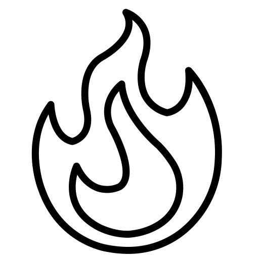 Fire burn flame fire icon