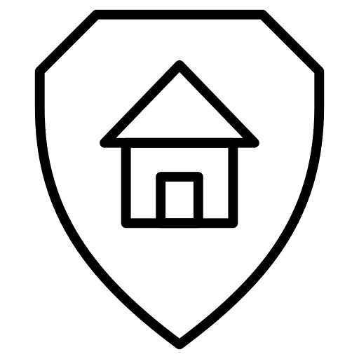 Home insurance real estate home insurance protection icon