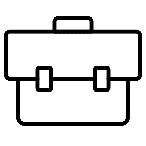 Portfolio bag portfolio work icon