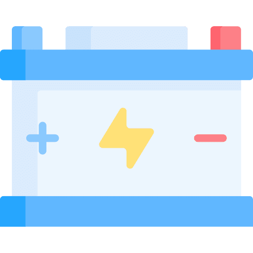 Accumulator power transformer transportation inverter icon