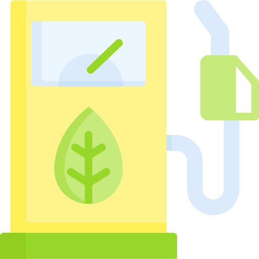 Biofuel gas station biofuel energy icon