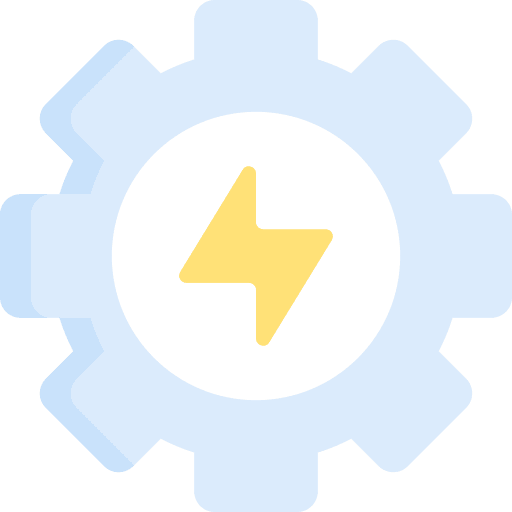 Electric gear electronics electric gear cogwheel icon