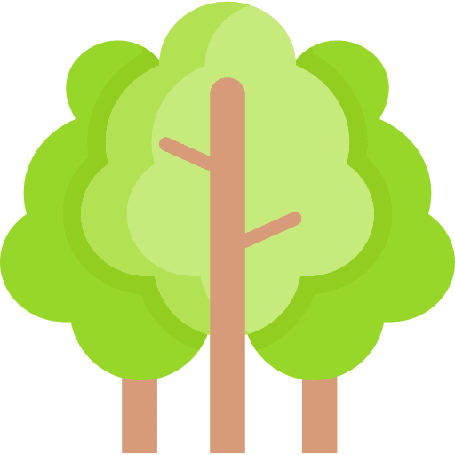 Forest landscape trees ecology and environment icon