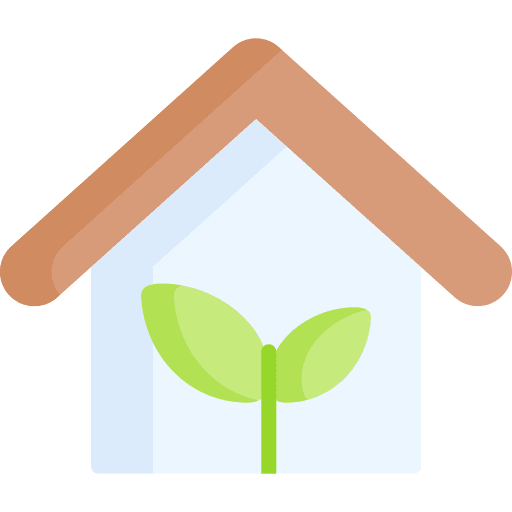 Green house energy ecology and environment green house icon
