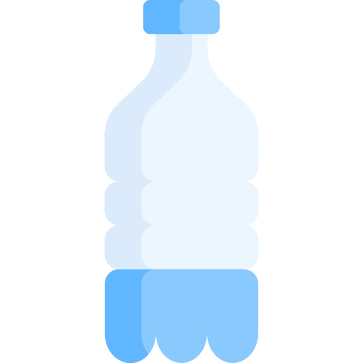 Plastic bottle hydratation drink water icon