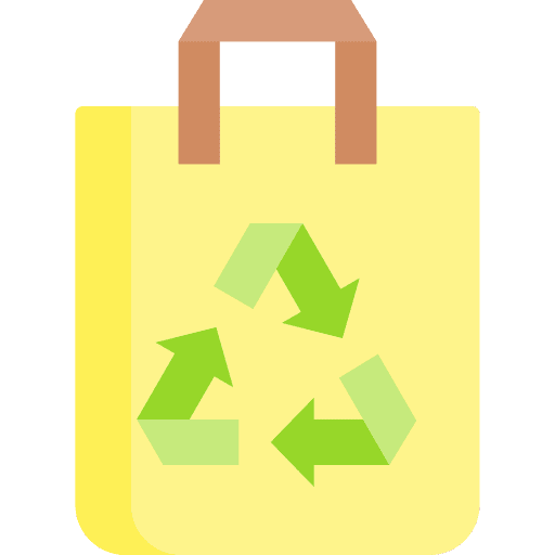 Recycle bag organic bag eco bag zero waste icon