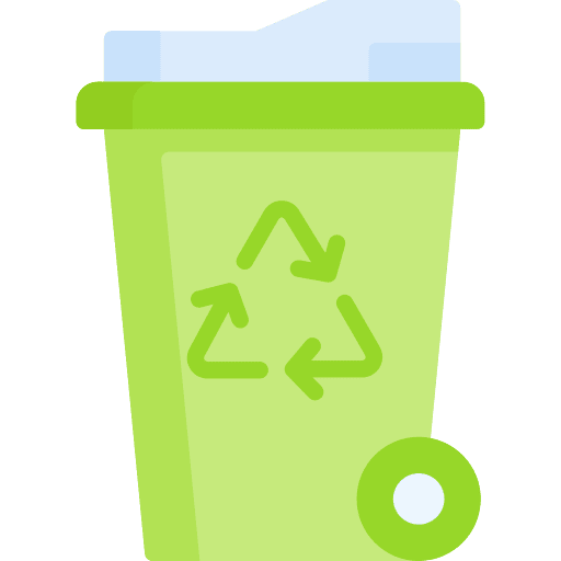 Recycle bin can zero waste recycle bin icon