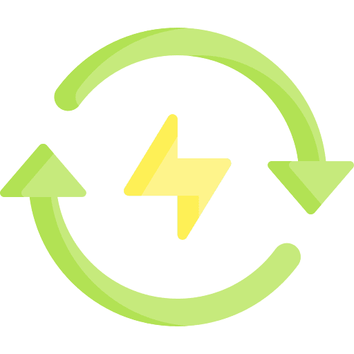 Renewable energy power renewable energy technology icon